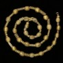 Ancient gold-foil glass necklace 301NA